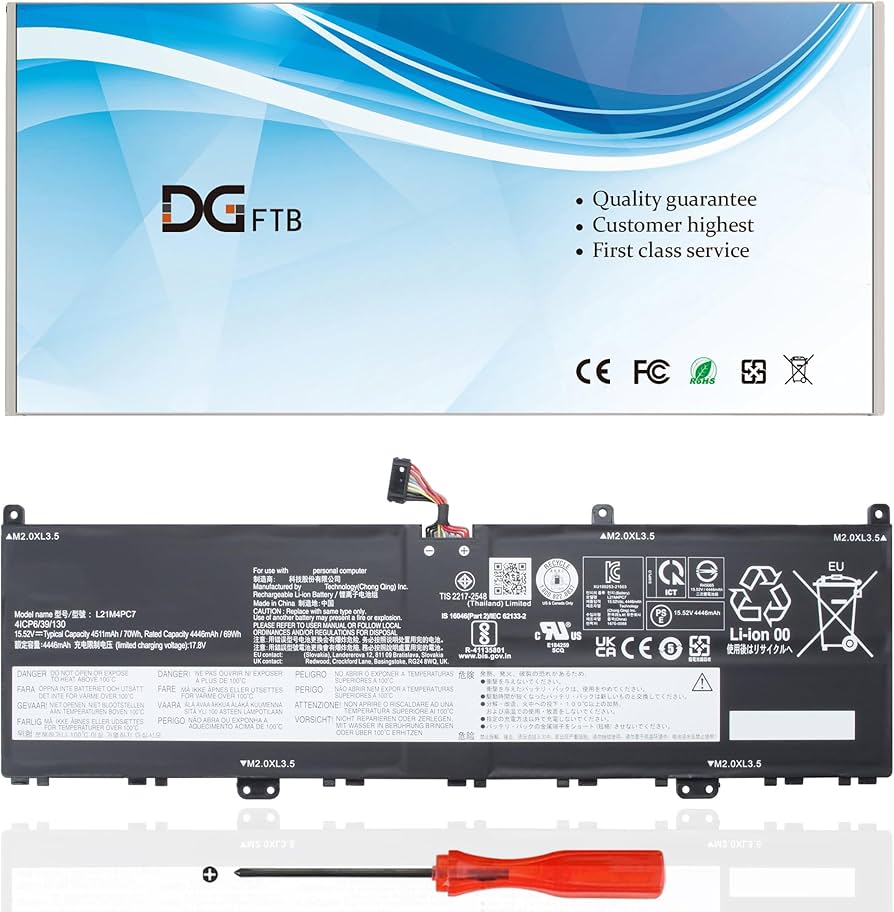 Amazon.com: DGFTB L21M4PC7 Laptop Battery for Lenovo Slim 7 ProX